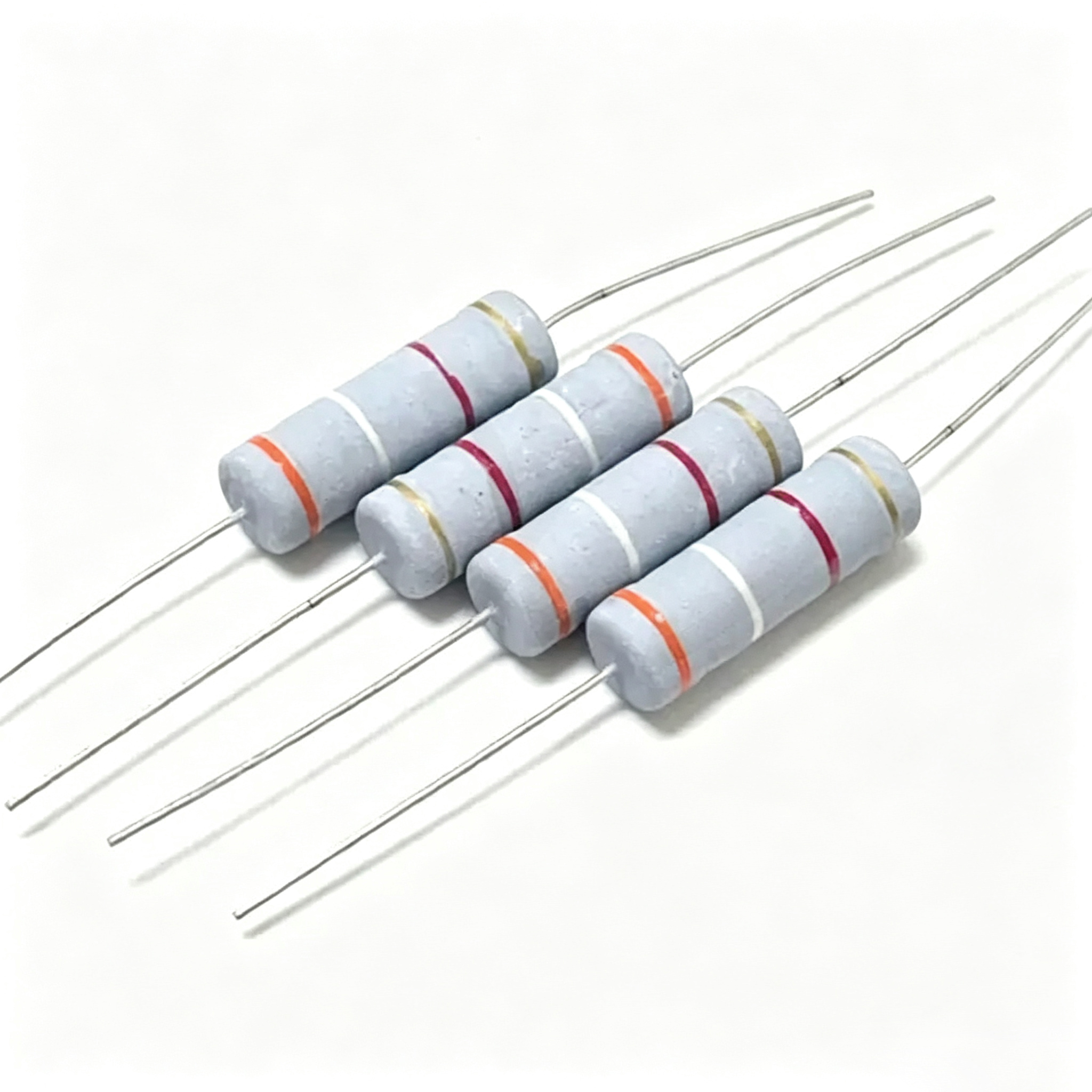 MOF 1W Metal Oxide Film Resistor ±5% Tolerance T66, Copper‑Plated Steel(CP) Wire Lead, 0.22E(0.22Ω), 1000Pcs/Box - Image 3