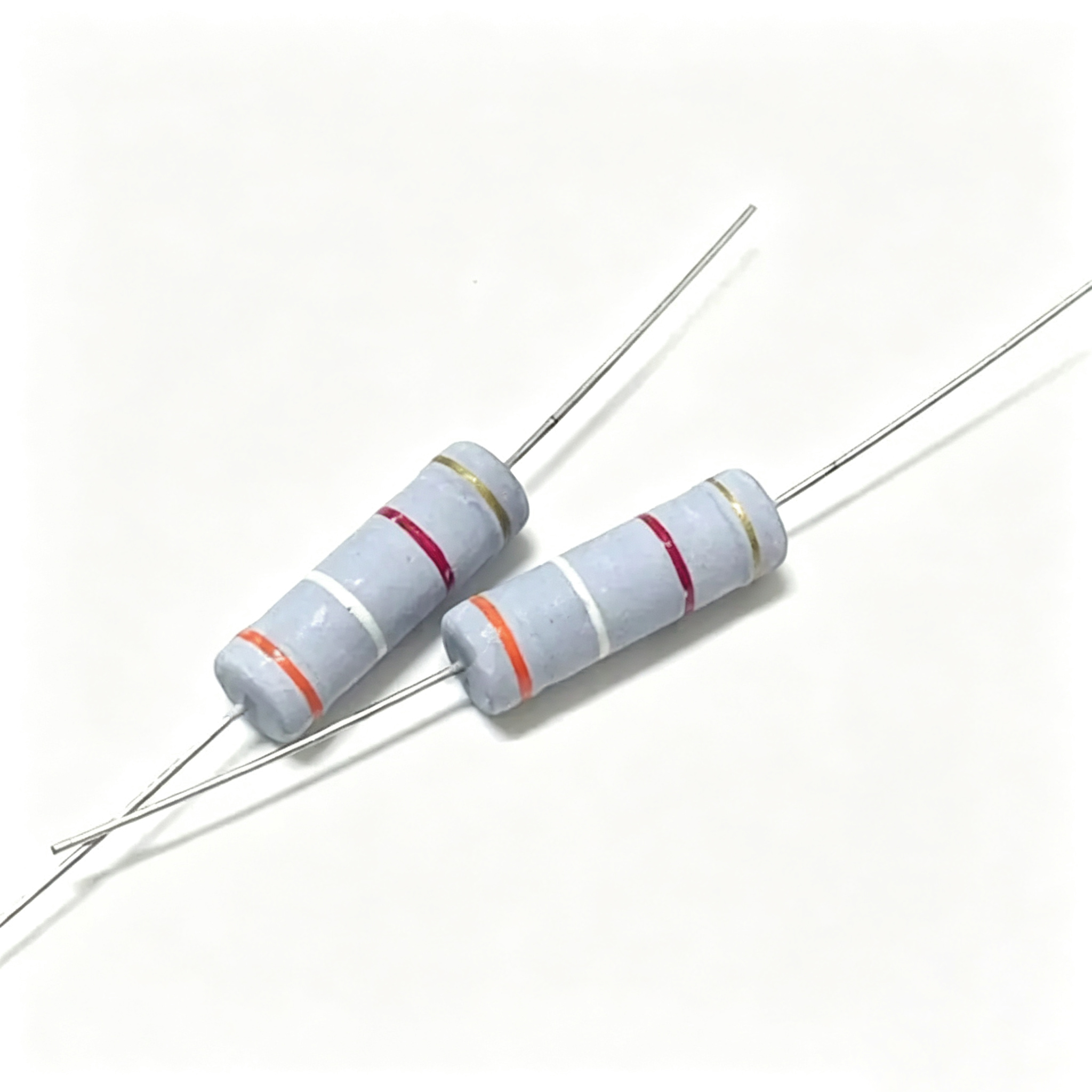 MOF 1W Metal Oxide Film Resistor ±5% Tolerance T66, Copper‑Plated Steel(CP) Wire Lead, 0.22E(0.22Ω), 1000Pcs/Box - Image 2