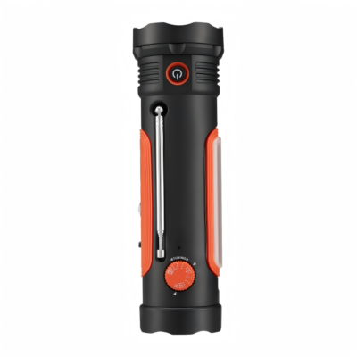 Multi-Function Solar Hand Crank Emergency Torch with Radio & Power Bank