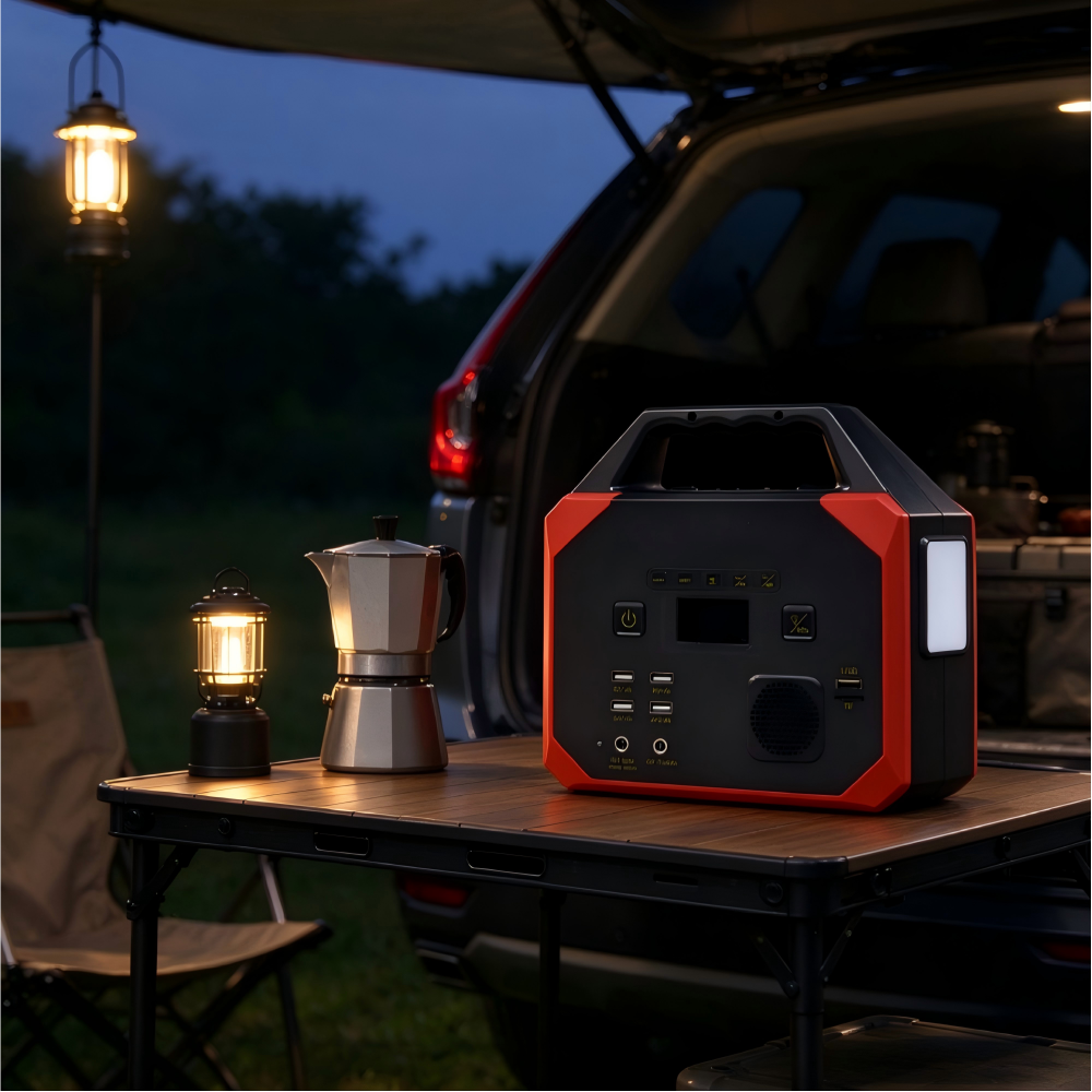 Portable Emergency Lighting Power Station (with Flashlight & Radio) - Image 2