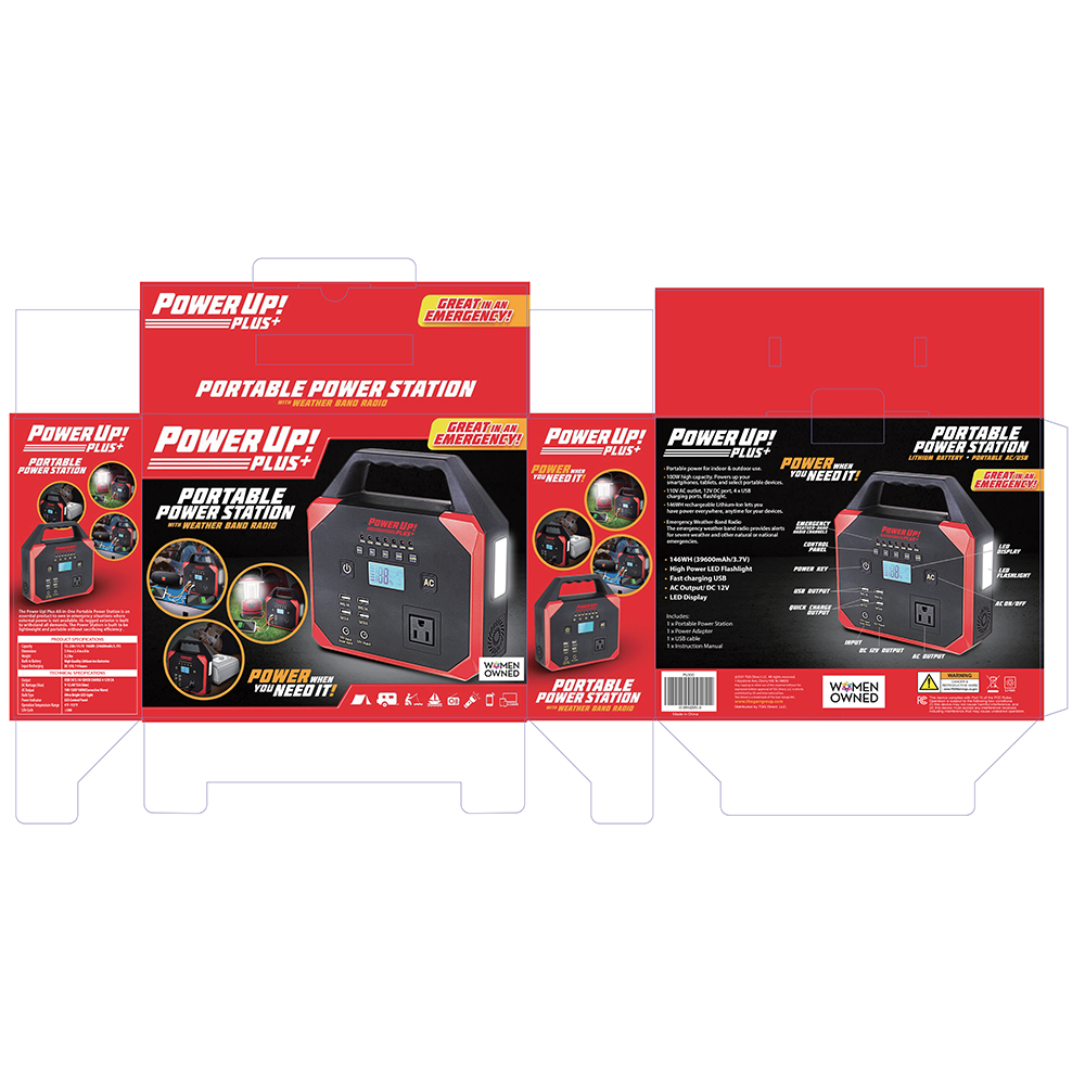Portable Emergency Lighting Power Station (with Flashlight & Radio) - Image 4